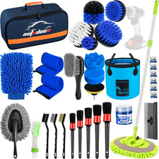 Autodeco 32Pcs Car Detailing Brush Set Car Detailing Kit Auto Detailing Drill