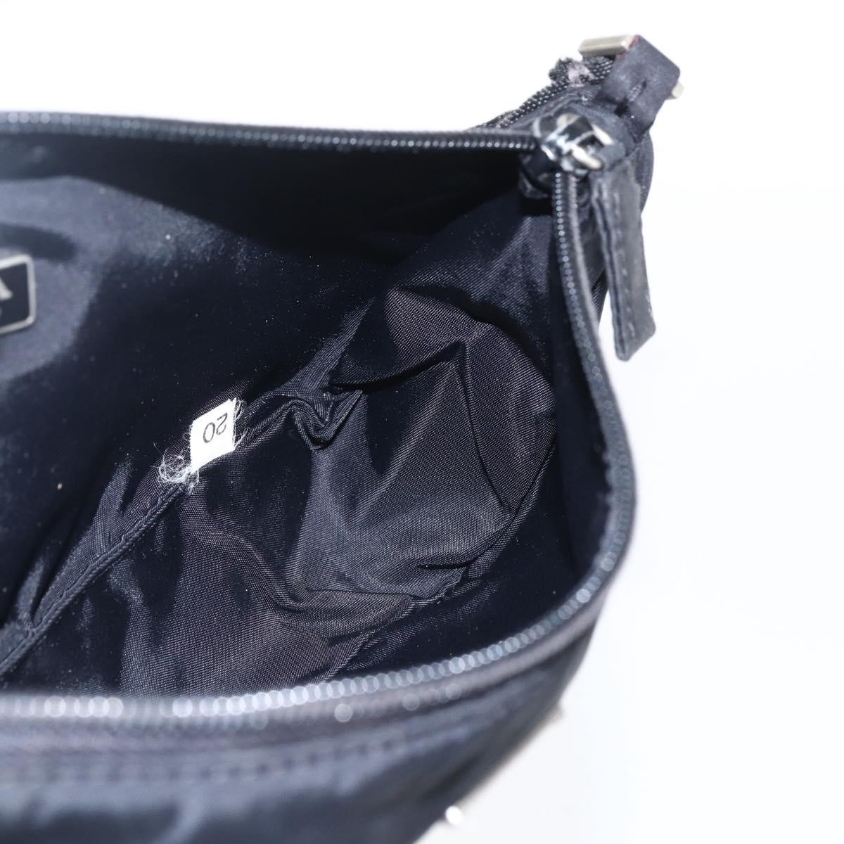 PRADA Hand Bag Nylon Black Silver Auth ep12953 thumbnail 19