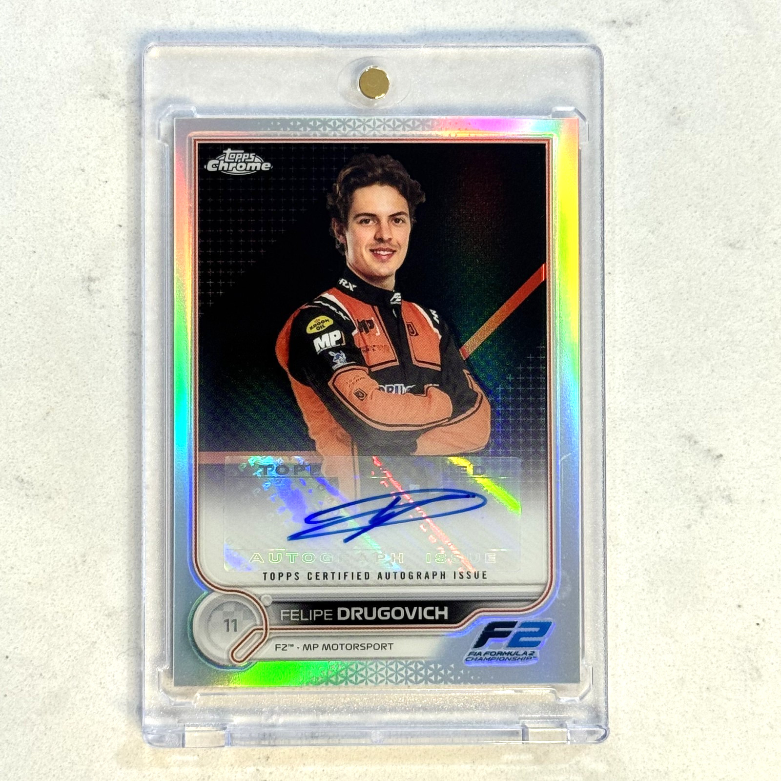 2022 Topps Chrome Formula 1 F1 FELIPE DRUGOVICH Refractor Auto Autograph #CAC-FD