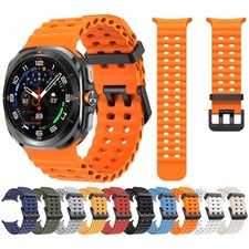 NO Gaps Strap For Samsung Galaxy Watch Ultra 47mm/Ultra 2025 Sport Silicone Band