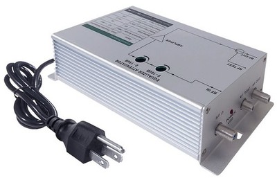 tv cable booster box Professional 30-dB TV RF Signal Booster Max 500FT/150M Coax Antenna Cable  Run