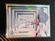 2022 Bowman Chrome - Bowman in 3-D! #B3D-19 Benny Montgomery (RC) Rockies