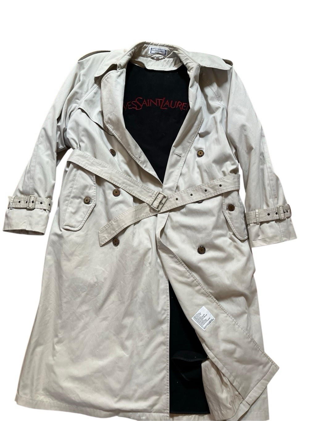 Vintage Yves Saint Laurent Pour Homme Tan Double … - image 4