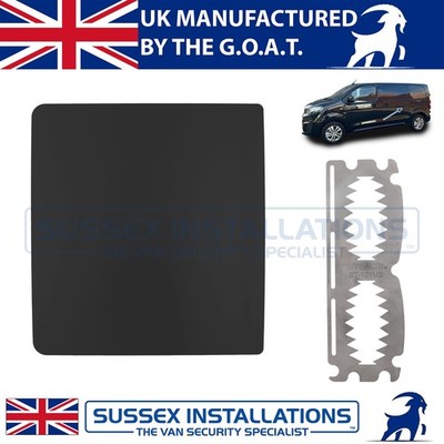 Van Security Plate For Toyota Proace 2016-On Left Side Sliding Door Black
