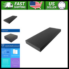 FoamRush Charcoal High Density Upholstery Foam Cushion 3 x 24 x 72