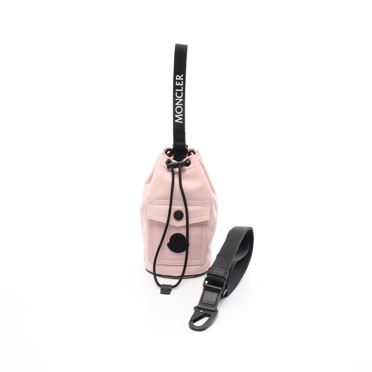 バッグ・カバンその他 MONCLER Woman Mini bag Pink K109B5L00002M6275 51J Bag】MONCLER Mini Drawstring Pouch Bag Shoulder Pink 24SS