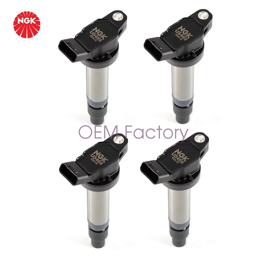 9091902248 4 pcs OEM NGK Ignition Coils For Corolla Toyota Camry Matrix 2.4L L4 Foto 3 de 4