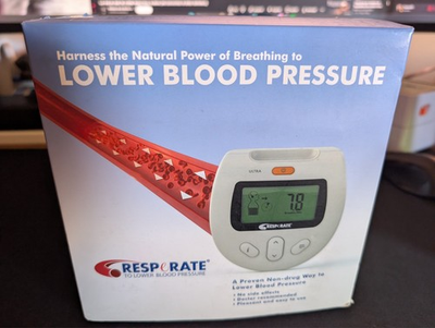 #ad RESPeRATE Ultra Blood Pressure Lowering Device RR152 1M Tested Working $99.99