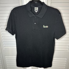Men s Lacoste Two Logo Crocodile Lacoste Short Sleeve Polo Black Size M