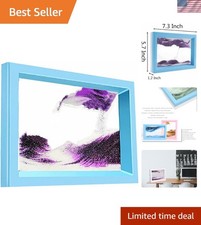 Moving Sand Art Picture, 3D Deep Sea Sandscape in Motion Display, Flowing San...