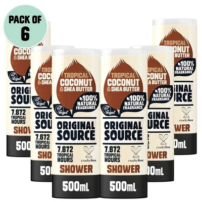 Kokosnuss & Sheabutter Duschgel, 100% Natürlicher Duft, Vegan & Parabenfrei, ... - Bild 1 von 3