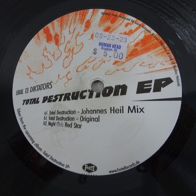 Ural 13 Diktators   Total Destruction EP frt-06 12'' 2000 Tech House Synth Pop EX