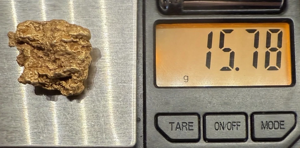 15.78 Gram GOLD NUGGET, 22K - 91% Purity, Large Raw Nugget, See Photos, Beauty - Image 2 of 4