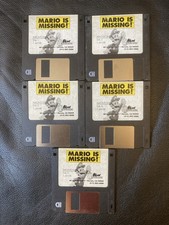 Mario Is Missing for Apple Macintosh Computer/PC, 5 floppy disks only, untested