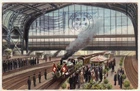 Postcard opening Hamburg Central Station expired 1906