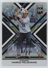 2016 Panini Elite Extra Edition Black Auto 3/10 Mario Feliciano #75 Auto 0c2
