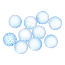 10-Pack Glass Marbles, 10MM Luminous Glass Ball for Fish Tank Blue
