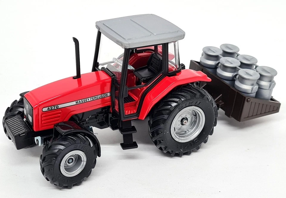 Siku 1/32 Massey Ferguson 4270 + Transporter Box 2853 Scale Model Farm Tractor - Image 4 of 4