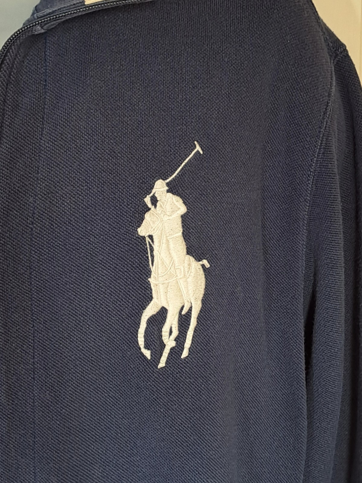 Polo Ralph Lauren Big Pony Felpa Unisex Taglia M Zip Tessuto Cotone