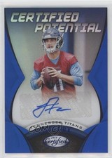 2018 Certified Potential Signatures Mirror Blue /50 Luke Falk #CPS-LF Auto 0nr3