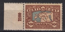 Estonia Estland  Map Eesti 1924 300kr Mint MNH ** Viro Stamp 1924