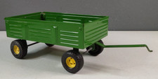 Vintage ERTL Green Farm Trailer 8" Long Metal Made in USA