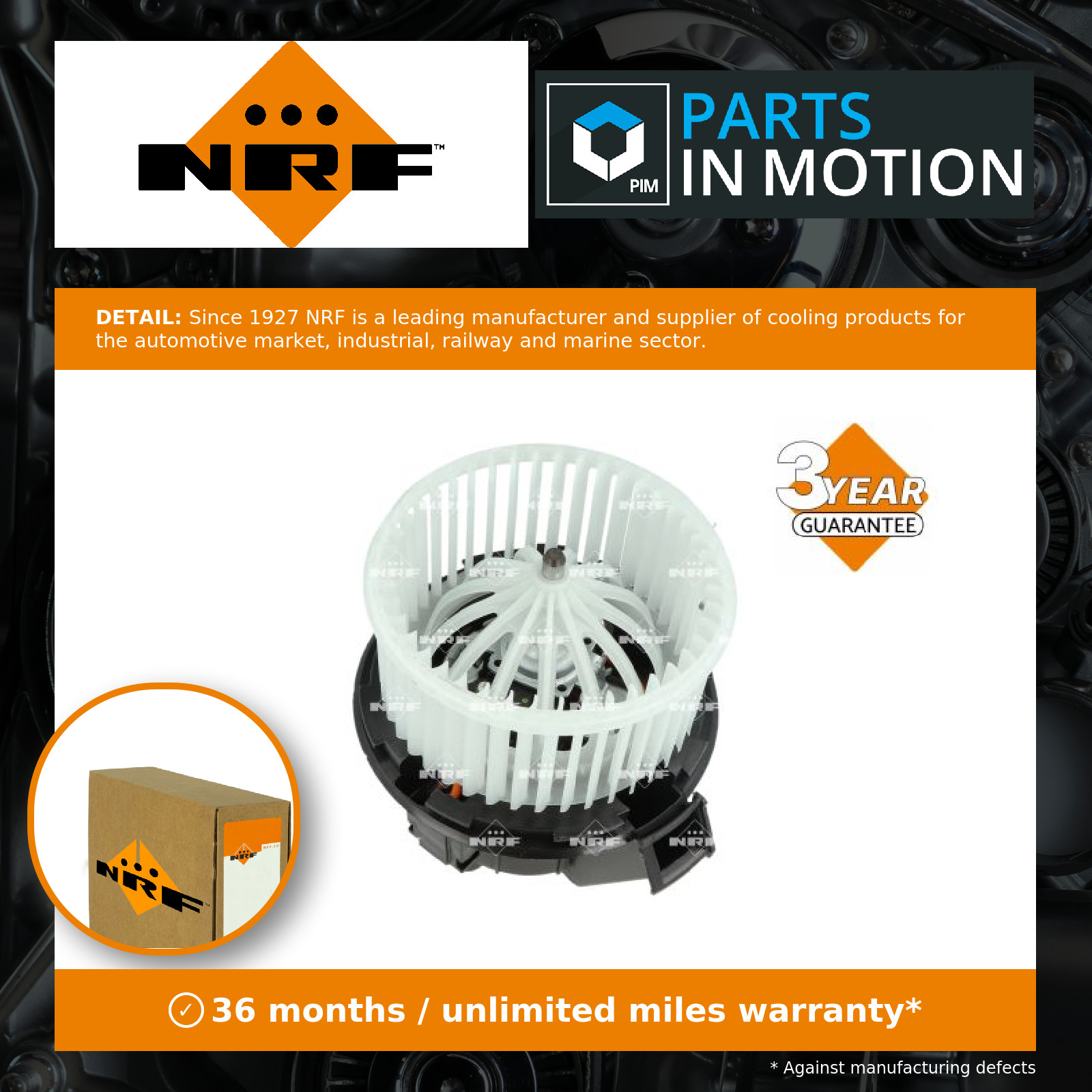 Interior Blower Motor fits CITROEN DS3 THP, VTi 1.2 13 to 15 Heater NRF 6441CR - Image 20