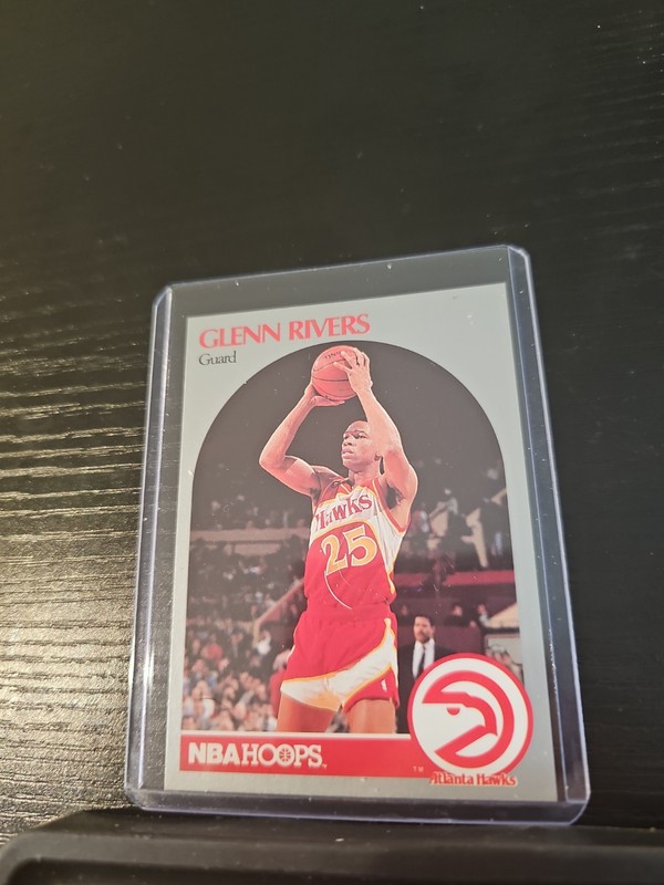 1990-91 NBA Hoops Glenn "Doc" Rivers Basketball Card #32 Atlanta Hawks 