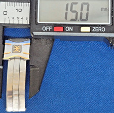 Ebel Mens Watch Band Deployment Clasp Buckle 18K and Steel Authentic Genuine