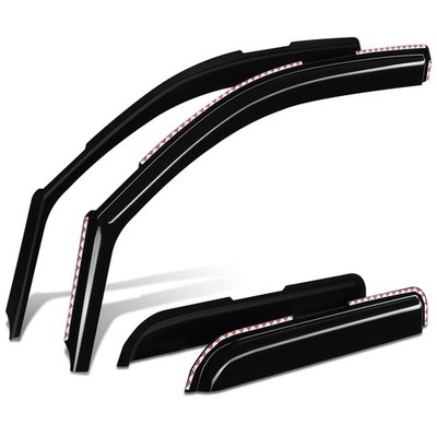 Fit 14-19 Silverado Sierra Extended Cab 4pcs 3M InChannel Wind Rain Window Visor