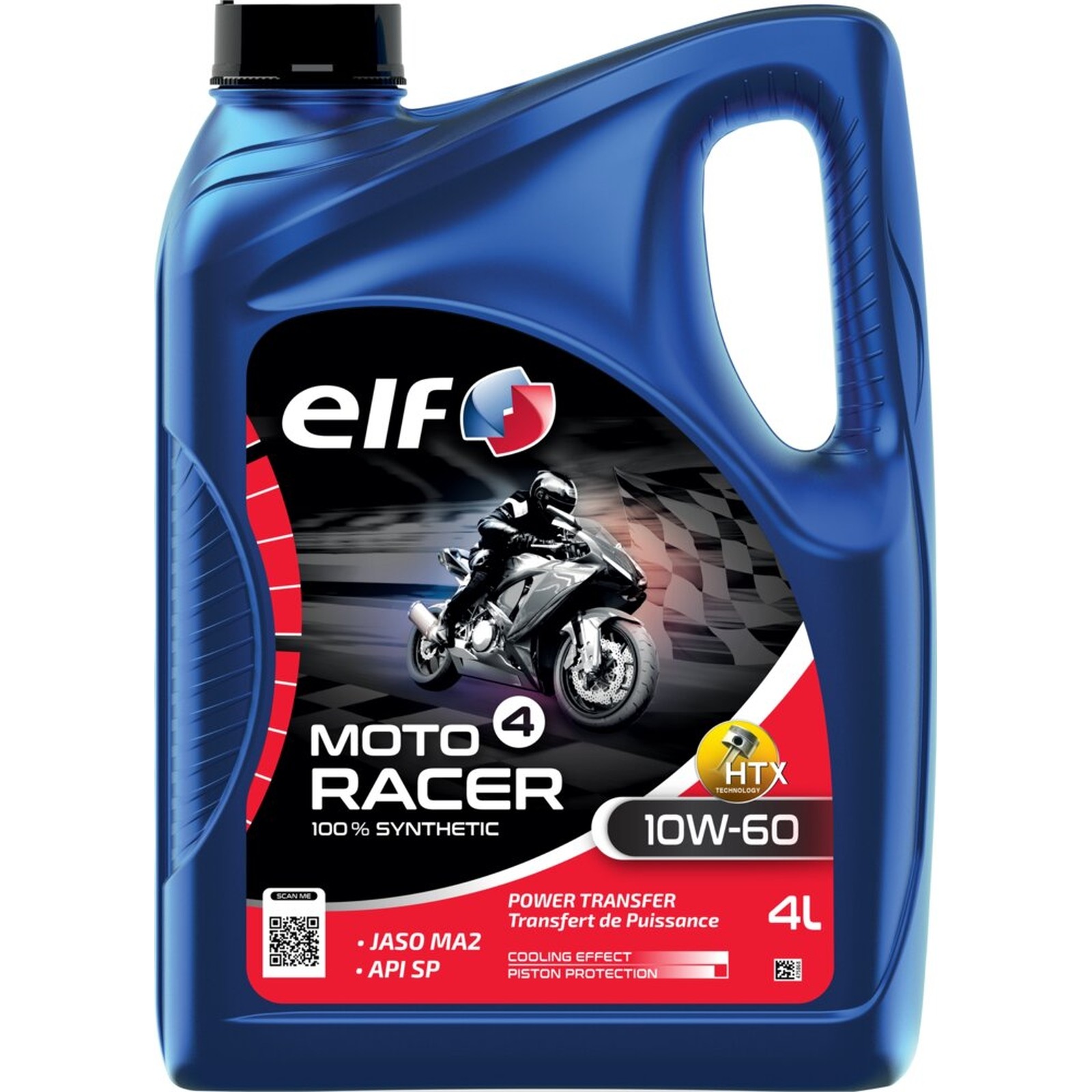 ELF MOTO 4 Racer 10w-60 Motorcycle Engine Oil Fully Synthetic 4 Stroke 4 Litres