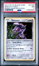 2017 POKEMON XY BLACK STAR PROMO MAGEARNA MYTHICAL COLL GENESECT-HOLO PSA 7
