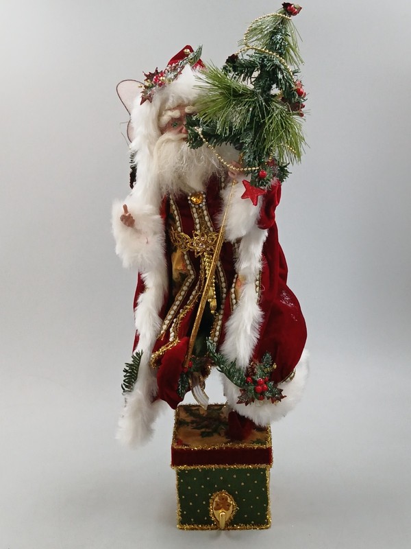 Vintage Mark Roberts Santa Claus Belsnickel Fairy Stocking Holder, Boxed