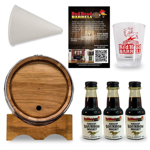 3L Oak Whiskey Barrel Kit with Kentucky Bourbon Essence