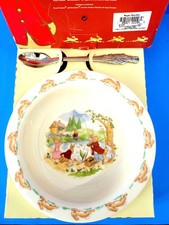 Royal Doulton England Bunnykins Nursery Set Baby Bowl  Spoon Boxed
