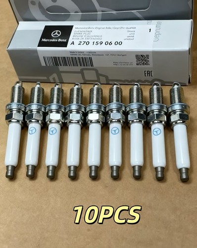 Genuine Set of 10 Spark Plugs For Mercedes-Benz C CLS E GL GLC GLE GLK GLS ML S