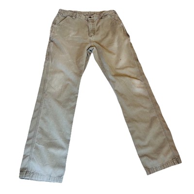 CARHARTT HEAVY DUTY TAN PANTS BEIGE DUNGAREE FIT 36x36