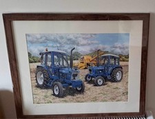 A4 Framed 3 Picture Print Deal Ford Evolution Q Cabs 6600 5000 Tractor Ltd Ed
