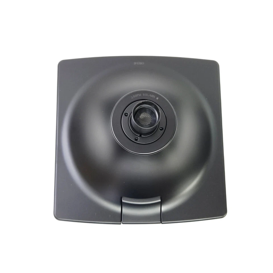 Cabezal de ducha cuadrado ocinético Brizo 87406-BL-2.5 Essential 2,5 GPM H2 - negro mate Foto 4 de 4