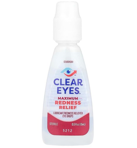 Clear Eyes Redness Relief Eye Drops 15 mL. Soulagement Max Anti Rougeurs (Pro) - Photo 3/3