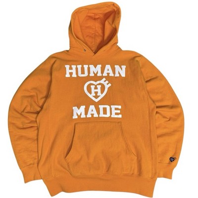 Human Made Sweatshirt Hoodie Men Orange Cotton