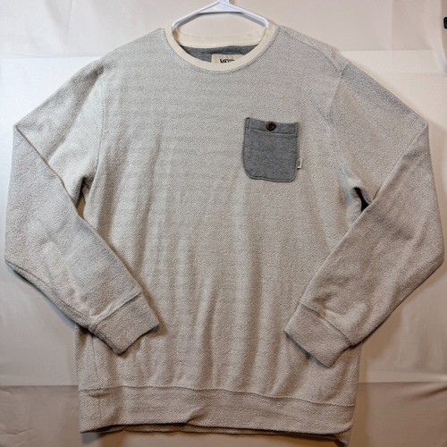 Vans, Vans Off The Wall Long Sleeve Pocket Sweatshirt Mens Size Large