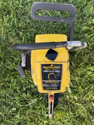 McCulloch 850 Pro Mac chainsaw powerhead 115 Psi Fires On Prime Parts Or Repair