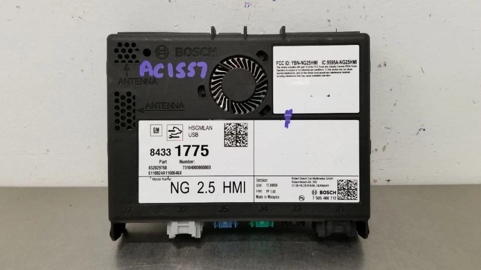 18 CHEVY TAHOE INFORMATION HUMAN MACHINE INTERFACE CONTROL MODULE 84331775 - Imagem 2 de 4