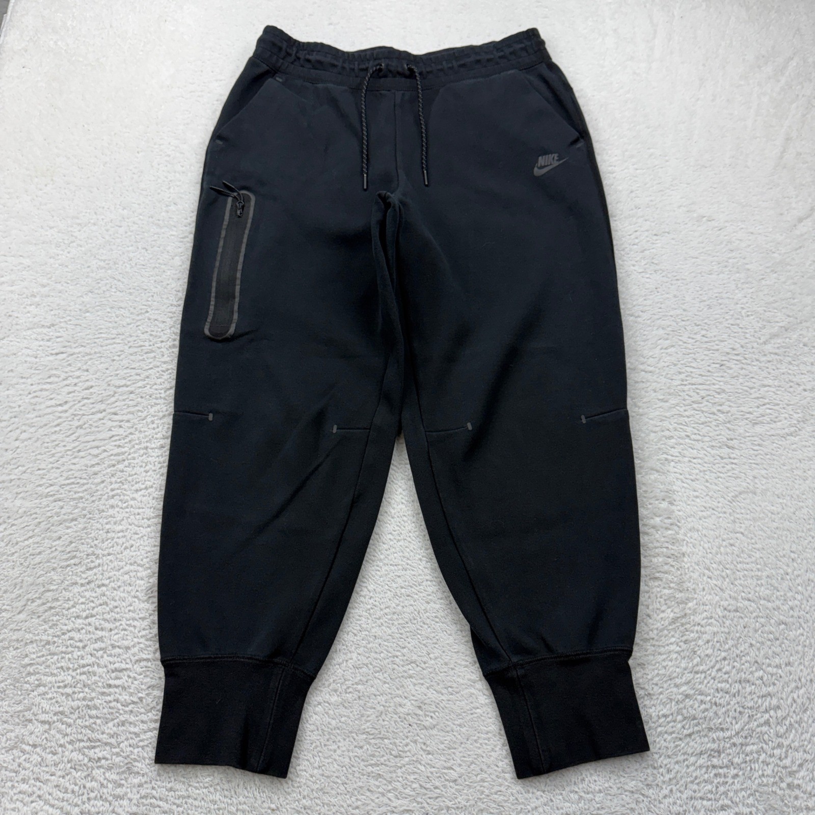 Nike Tech Fleece Joggers Mens Large Black Tapered Sweatpants CU4495-010