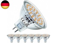 Eacll GU5.3 LED Warmweiß 6W Ersetzt 50W Halogen MR16 GlüHbirne, 6Er-Pack, 550 L