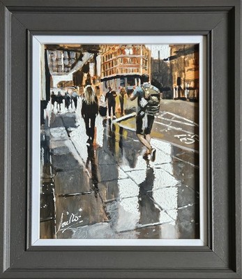David Coulter Original Ölgemälde ''Princess Theatre, Manchester'' 2025 gerahmt