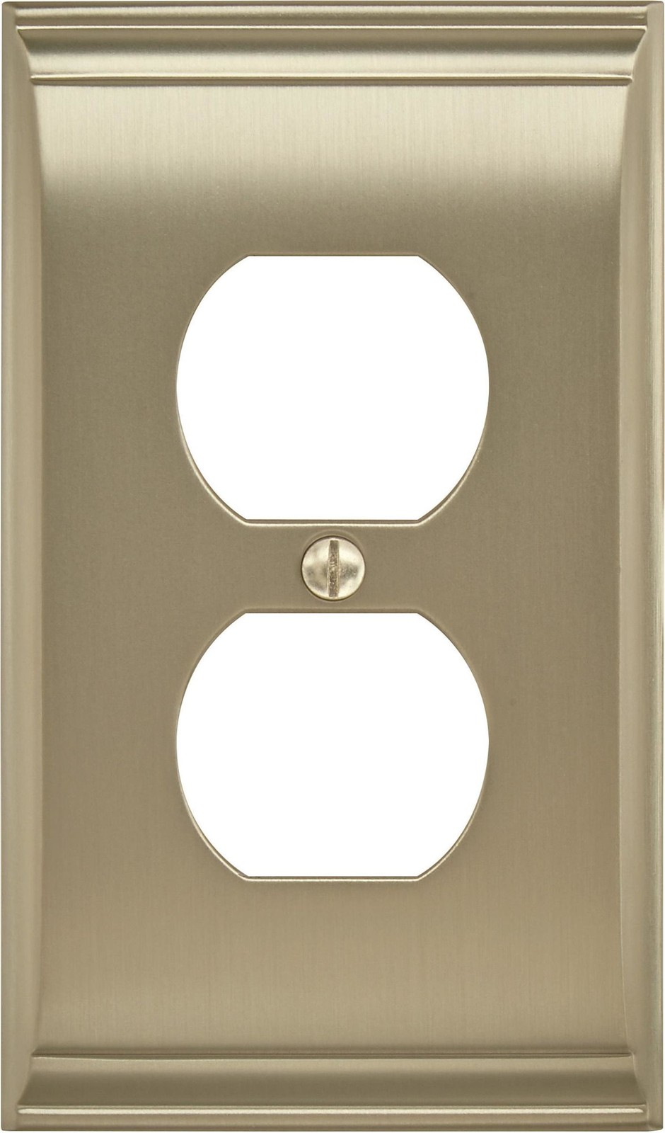 Amerock BP36508 Gold Candler Single Gang Duplex Outlet Wall Plate