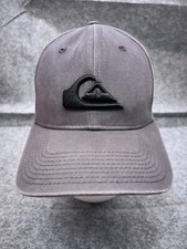Quiksilver x New Era Hat Cap Fitted Adult One Size Gray Cotton Blend 39thirty