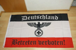 Fahne Flagge Ein deutscher Gruß Kaiserreich 90 x 150 cm